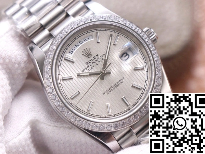 Dial Silver M228349RBR-0007 Rolex Factory Day-Date EW 0308